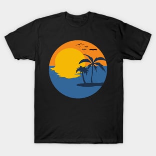 Retro Sunset Rays Wavy Shirt, Sun Shirt, Retro Sunshine Shirt, Sun Rays Tee, Beachy Vibes Tee, Retro Summer Time , Sunset Tshirt T-Shirt